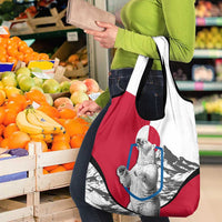 Greenland Pride Grocery Bag The Spirit of the Arctic Bear