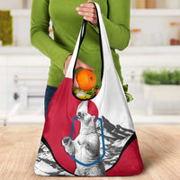 Greenland Pride Grocery Bag The Spirit of the Arctic Bear