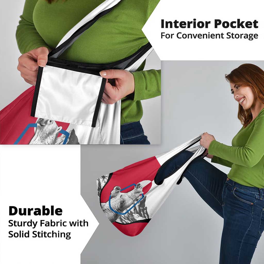 Greenland Pride Grocery Bag The Spirit of the Arctic Bear