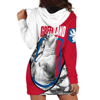 Greenland Pride Hoodie Dress The Spirit of the Arctic Bear