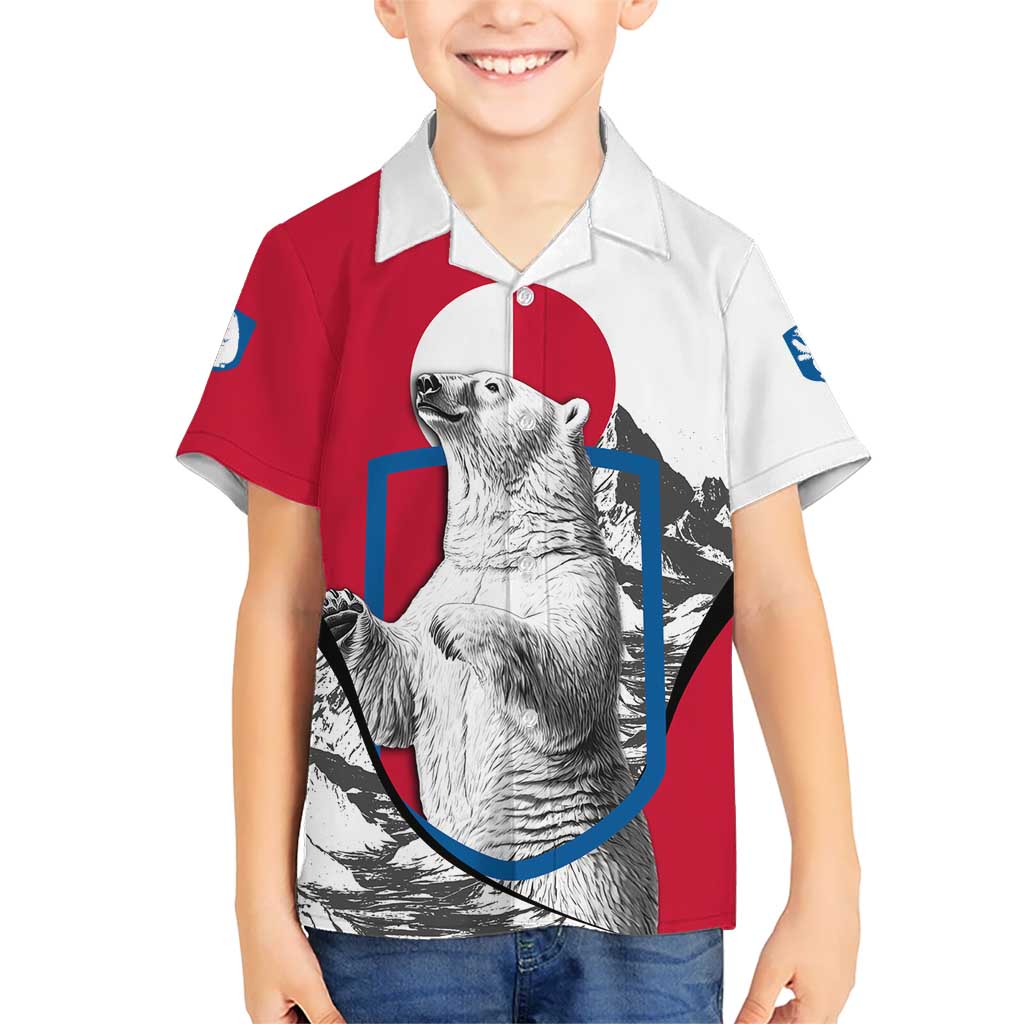 Greenland Pride Kid Hawaiian Shirt The Spirit of the Arctic Bear