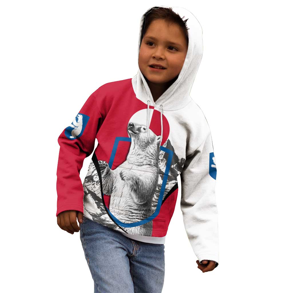 Greenland Pride Kid Hoodie The Spirit of the Arctic Bear