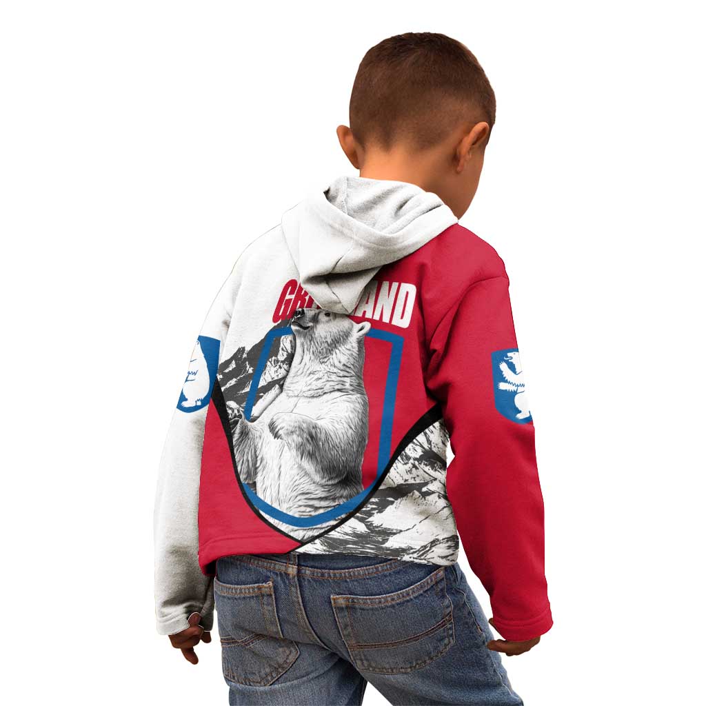 Greenland Pride Kid Hoodie The Spirit of the Arctic Bear