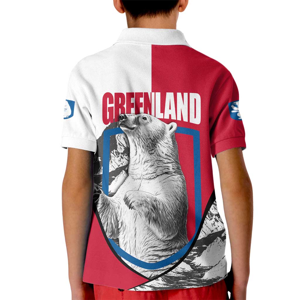 Greenland Pride Kid Polo Shirt The Spirit of the Arctic Bear