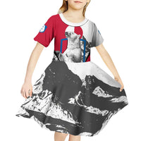Greenland Pride Kid Short Sleeve Dress The Spirit of the Arctic Bear
