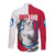 Greenland Pride Long Sleeve Button Shirt The Spirit of the Arctic Bear
