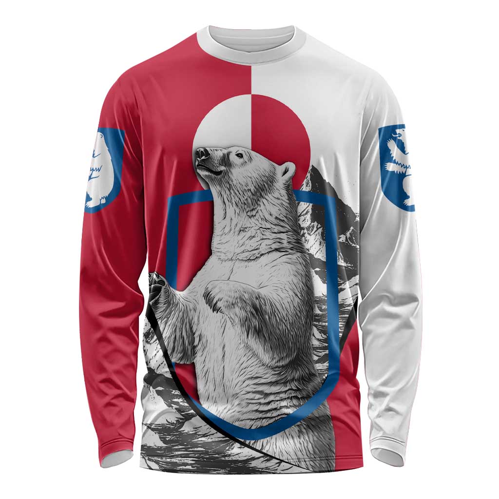 Greenland Pride Long Sleeve Shirt The Spirit of the Arctic Bear