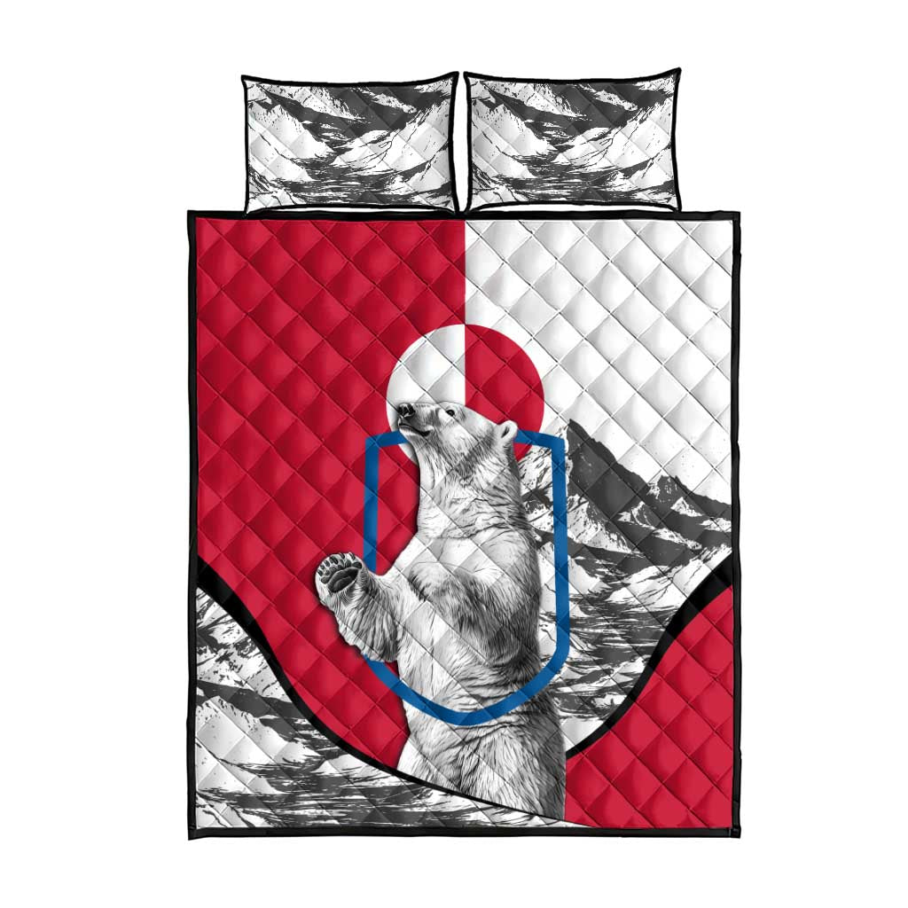 Greenland Pride Quilt Bed Set The Spirit of the Arctic Bear