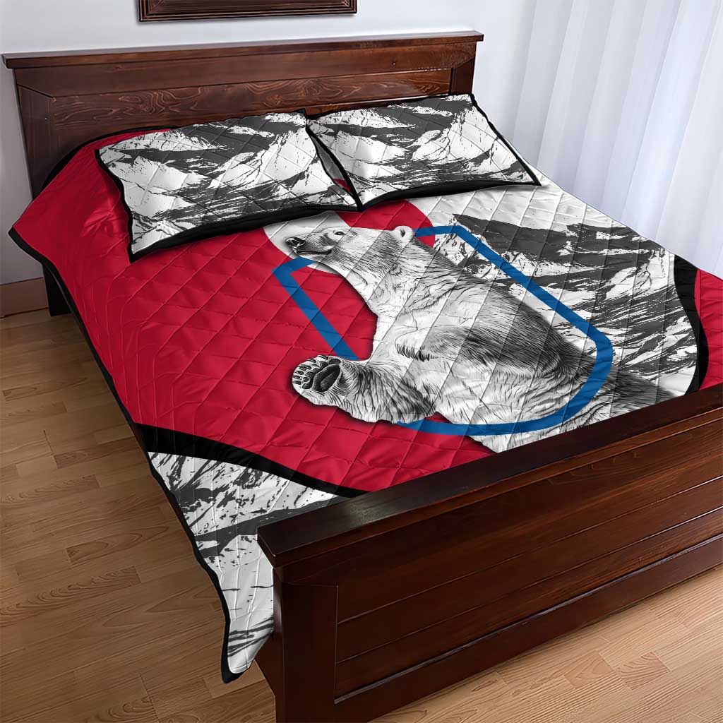 Greenland Pride Quilt Bed Set The Spirit of the Arctic Bear