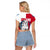 Greenland Pride Raglan Cropped T Shirt The Spirit of the Arctic Bear