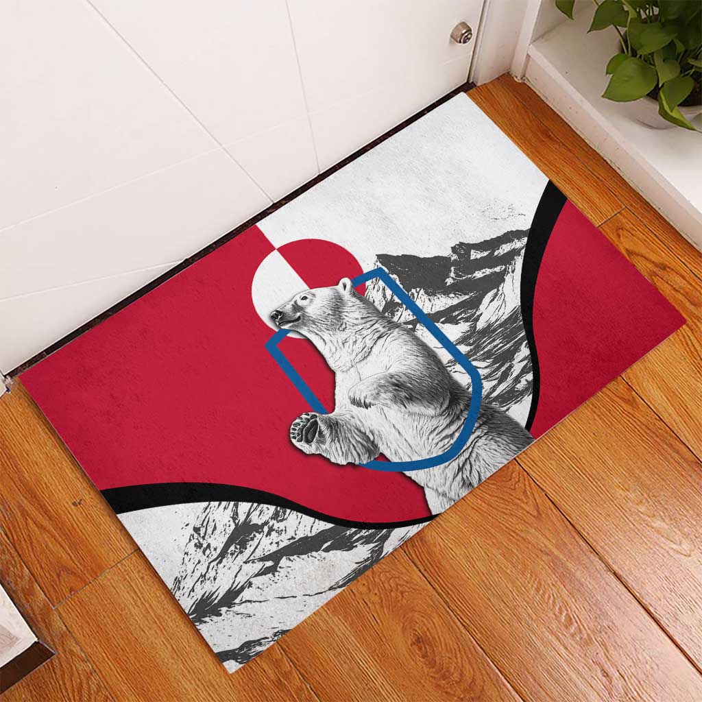 Greenland Pride Rubber Doormat The Spirit of the Arctic Bear