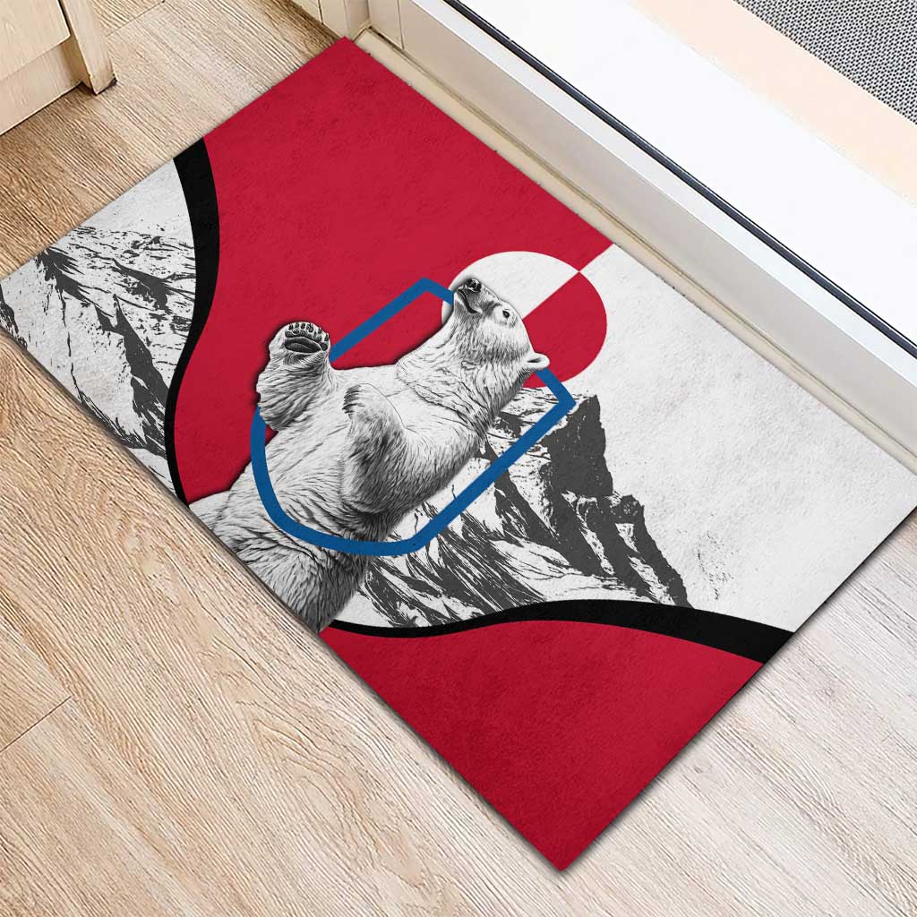 Greenland Pride Rubber Doormat The Spirit of the Arctic Bear