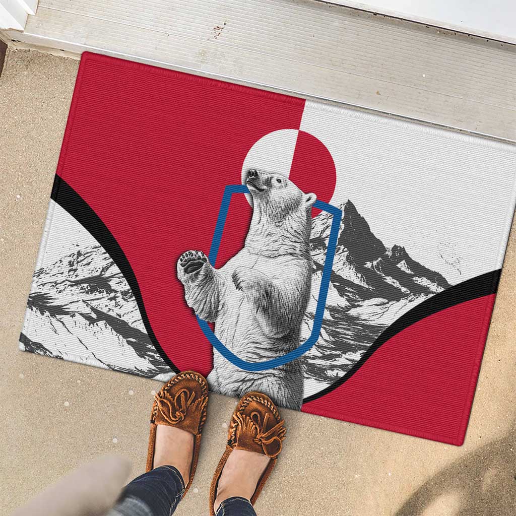 Greenland Pride Rubber Doormat The Spirit of the Arctic Bear