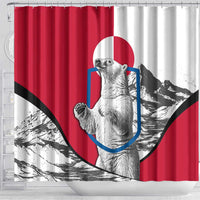 Greenland Pride Shower Curtain The Spirit of the Arctic Bear