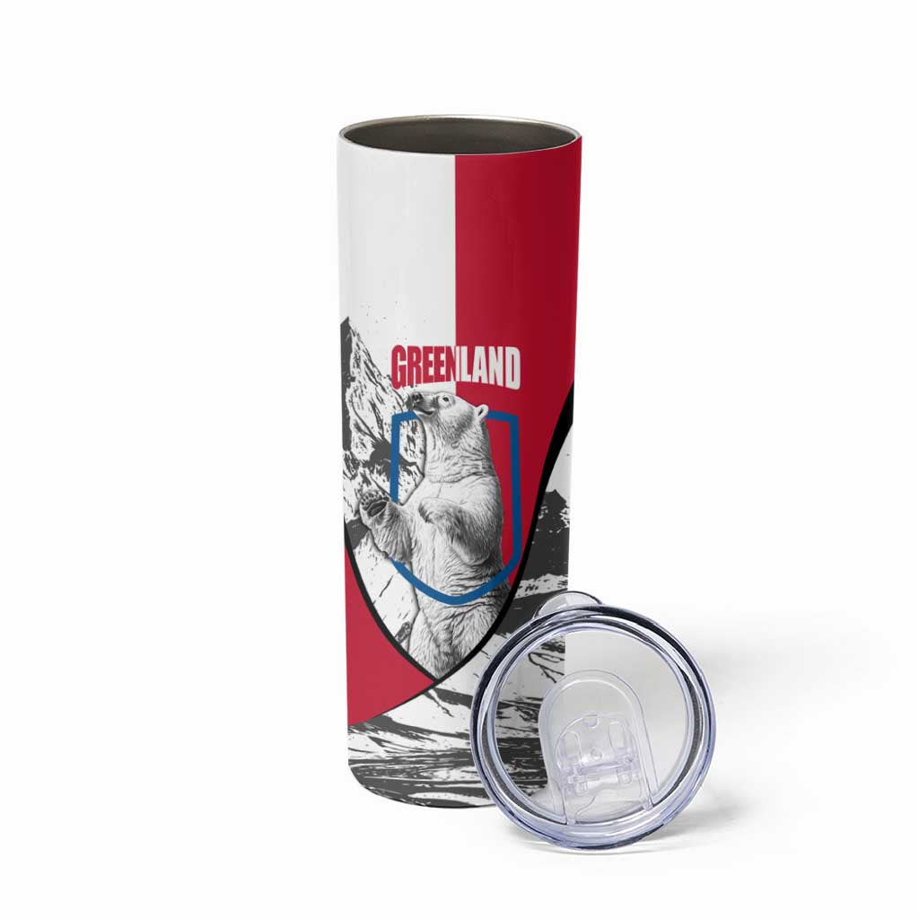 Greenland Pride Skinny Tumbler The Spirit of the Arctic Bear