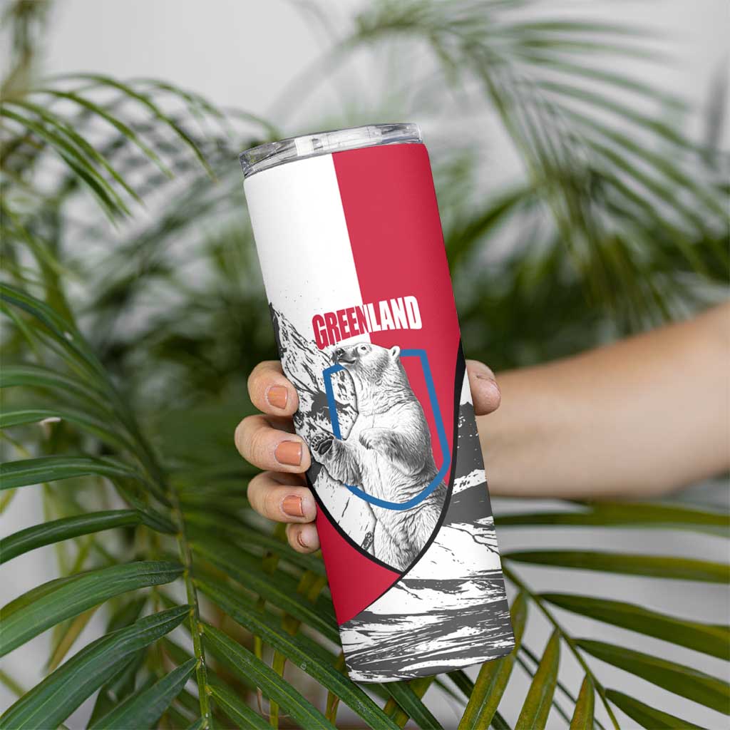 Greenland Pride Skinny Tumbler The Spirit of the Arctic Bear