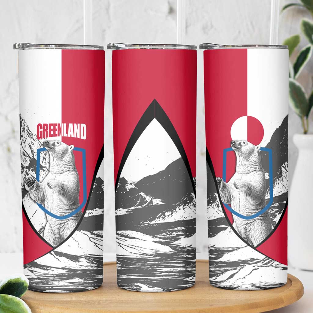 Greenland Pride Skinny Tumbler The Spirit of the Arctic Bear