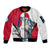 Greenland Pride Sleeve Zip Bomber Jacket The Spirit of the Arctic Bear