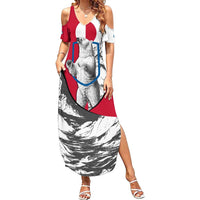 Greenland Pride Summer Maxi Dress The Spirit of the Arctic Bear