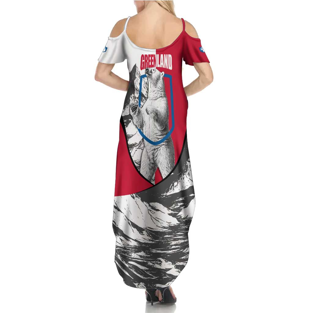 Greenland Pride Summer Maxi Dress The Spirit of the Arctic Bear