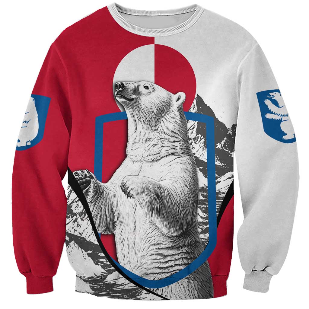 Greenland Pride Sweatshirt The Spirit of the Arctic Bear