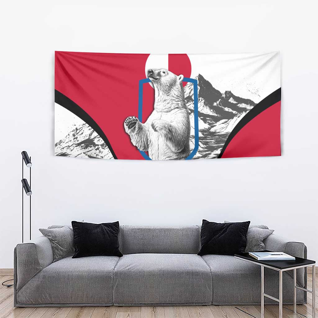Greenland Pride Tapestry The Spirit of the Arctic Bear