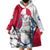 Greenland Pride Wearable Blanket Hoodie The Spirit of the Arctic Bear