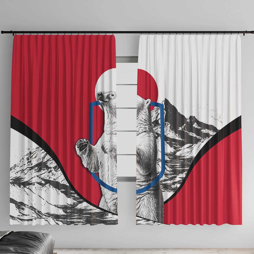 Greenland Pride Window Curtain The Spirit of the Arctic Bear