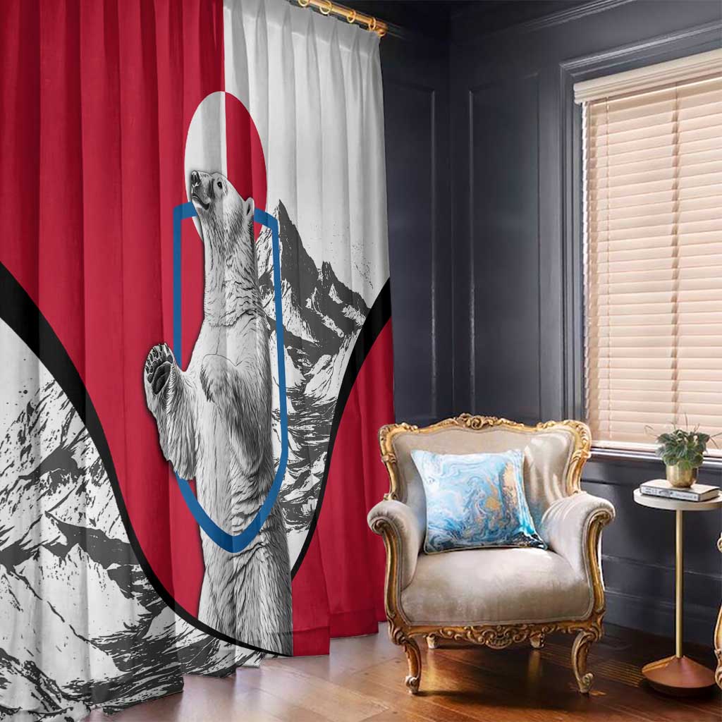 Greenland Pride Window Curtain The Spirit of the Arctic Bear