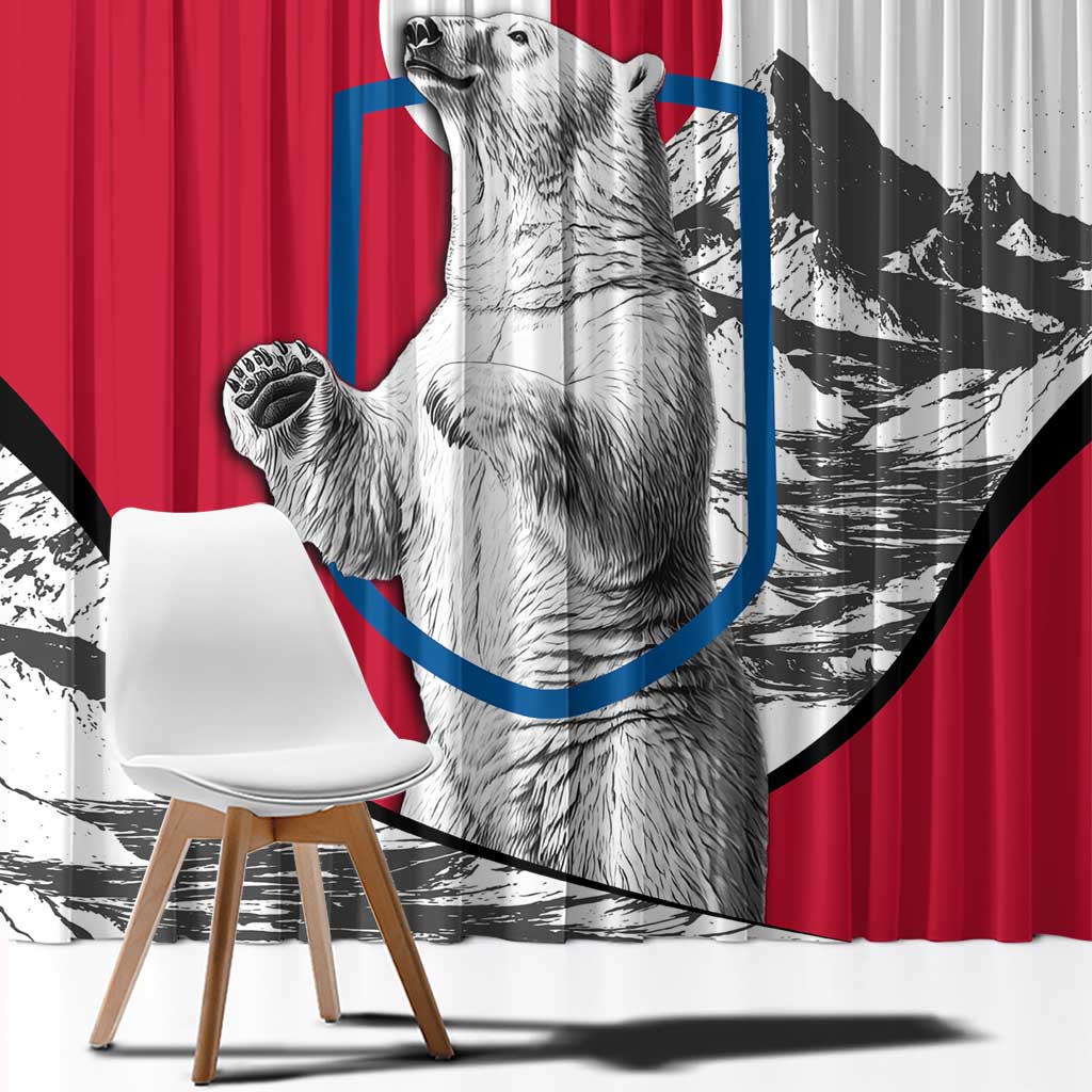 Greenland Pride Window Curtain The Spirit of the Arctic Bear
