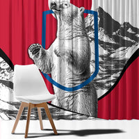 Greenland Pride Window Curtain The Spirit of the Arctic Bear
