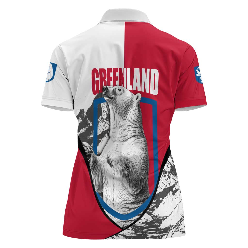 Greenland Pride Women Polo Shirt The Spirit of the Arctic Bear