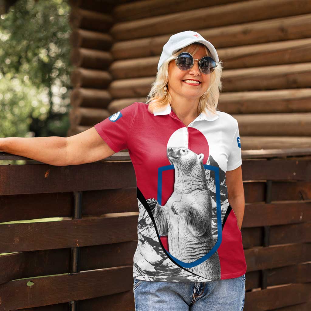 Greenland Pride Women Polo Shirt The Spirit of the Arctic Bear
