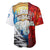 Kalaallit Nunaat Pride Baseball Jersey Polar Bear Spirit in Stained Glass Style