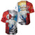 Kalaallit Nunaat Pride Baseball Jersey Polar Bear Spirit in Stained Glass Style