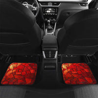 Kalaallit Nunaat Pride Car Mats Polar Bear Spirit in Stained Glass Style