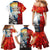Kalaallit Nunaat Pride Family Matching Mermaid Dress and Hawaiian Shirt Polar Bear Spirit in Stained Glass Style