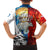 Kalaallit Nunaat Pride Family Matching Off The Shoulder Long Sleeve Dress and Hawaiian Shirt Polar Bear Spirit in Stained Glass Style