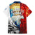Kalaallit Nunaat Pride Family Matching Off Shoulder Maxi Dress and Hawaiian Shirt Polar Bear Spirit in Stained Glass Style