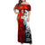Kalaallit Nunaat Pride Family Matching Off Shoulder Maxi Dress and Hawaiian Shirt Polar Bear Spirit in Stained Glass Style
