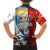 Kalaallit Nunaat Pride Family Matching Summer Maxi Dress and Hawaiian Shirt Polar Bear Spirit in Stained Glass Style