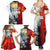 Kalaallit Nunaat Pride Family Matching Summer Maxi Dress and Hawaiian Shirt Polar Bear Spirit in Stained Glass Style