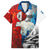 Kalaallit Nunaat Pride Family Matching Summer Maxi Dress and Hawaiian Shirt Polar Bear Spirit in Stained Glass Style