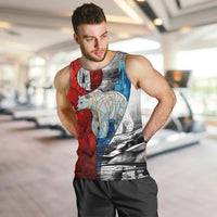 Kalaallit Nunaat Pride Men Tank Top Polar Bear Spirit in Stained Glass Style