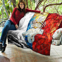 Kalaallit Nunaat Pride Quilt Polar Bear Spirit in Stained Glass Style