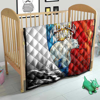 Kalaallit Nunaat Pride Quilt Polar Bear Spirit in Stained Glass Style