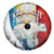 Kalaallit Nunaat Pride Spare Tire Cover Polar Bear Spirit in Stained Glass Style