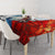 Kalaallit Nunaat Pride Tablecloth Polar Bear Spirit in Stained Glass Style