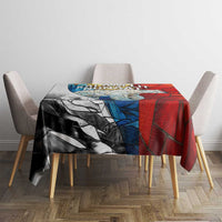 Kalaallit Nunaat Pride Tablecloth Polar Bear Spirit in Stained Glass Style