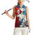 Kalaallit Nunaat Pride Women Sleeveless Polo Shirt Polar Bear Spirit in Stained Glass Style